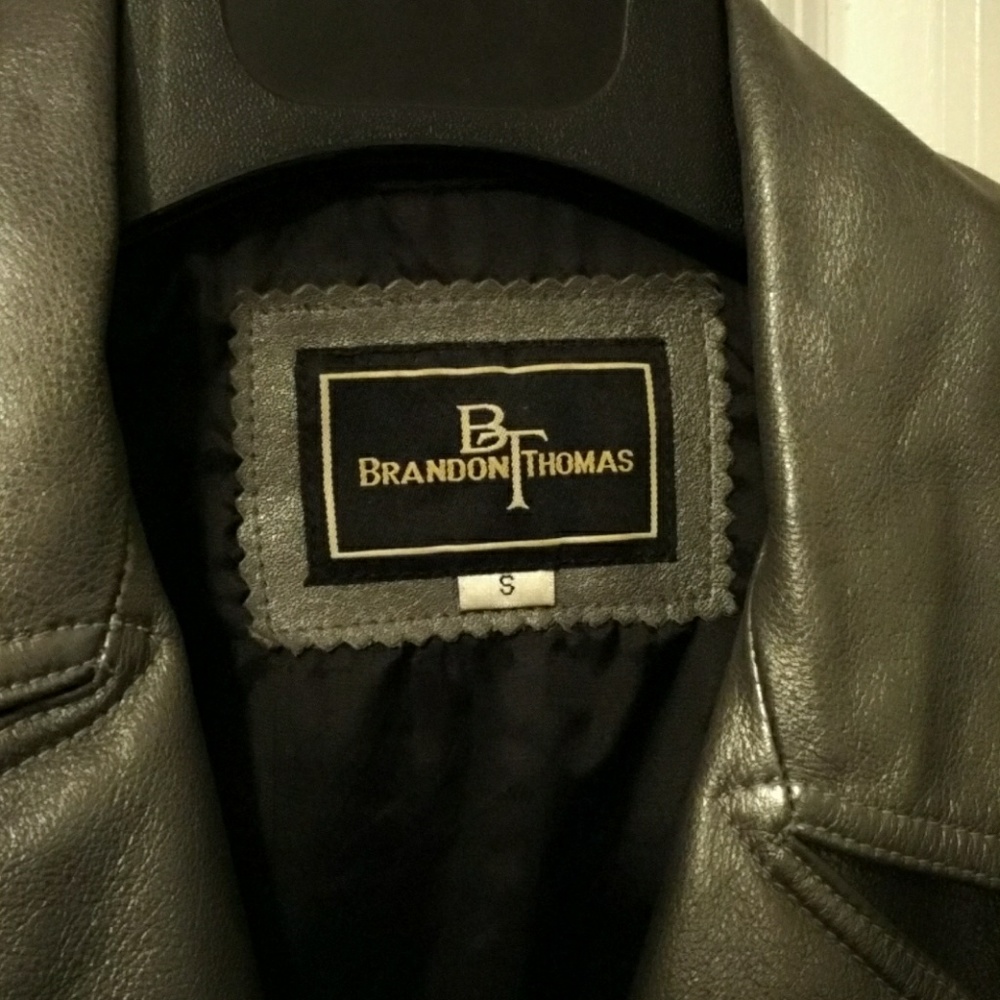 Silver Leather Jacket - Picture 2 of 5